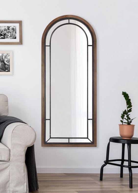 windows mirror with frame